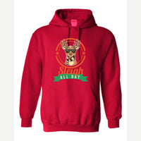 Sleigh All Day — Hoodie / Red