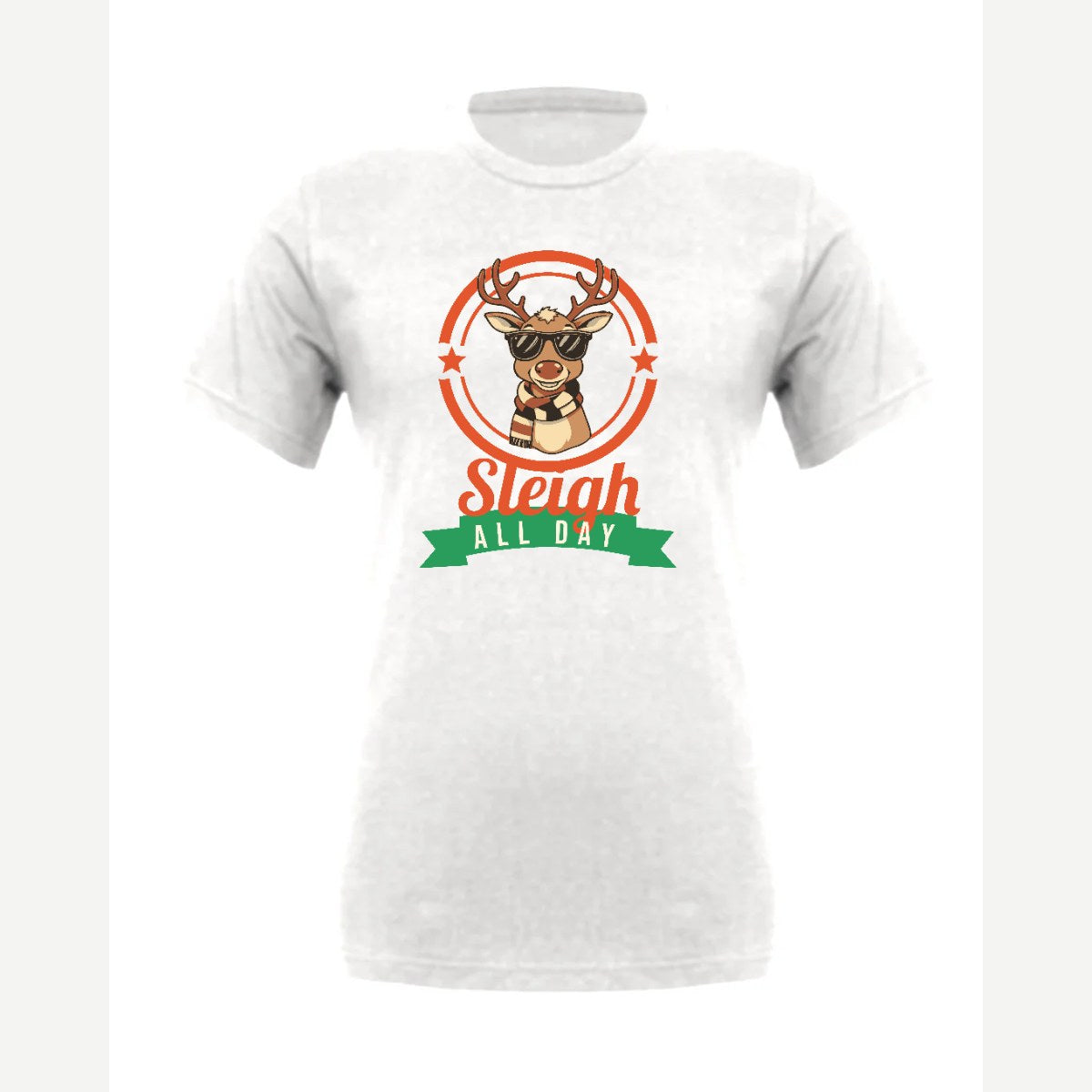 Sleigh All Day — Premium Tee / White