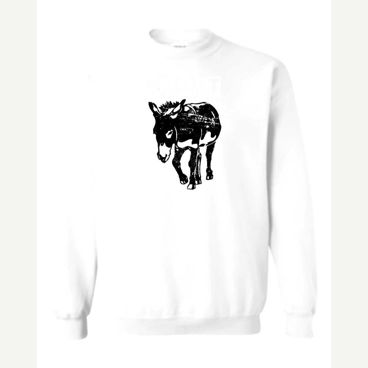 Smart (Donkey) — Crewneck Sweatshirt / White