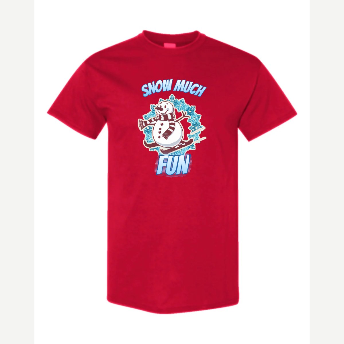 Snow Much Fun — Classic Tee / Red