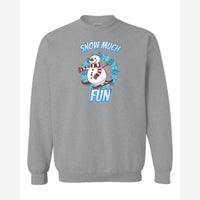 Snow Much Fun — Crewneck Sweatshirt / Sport Grey