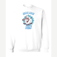 Snow Much Fun — Crewneck Sweatshirt / White