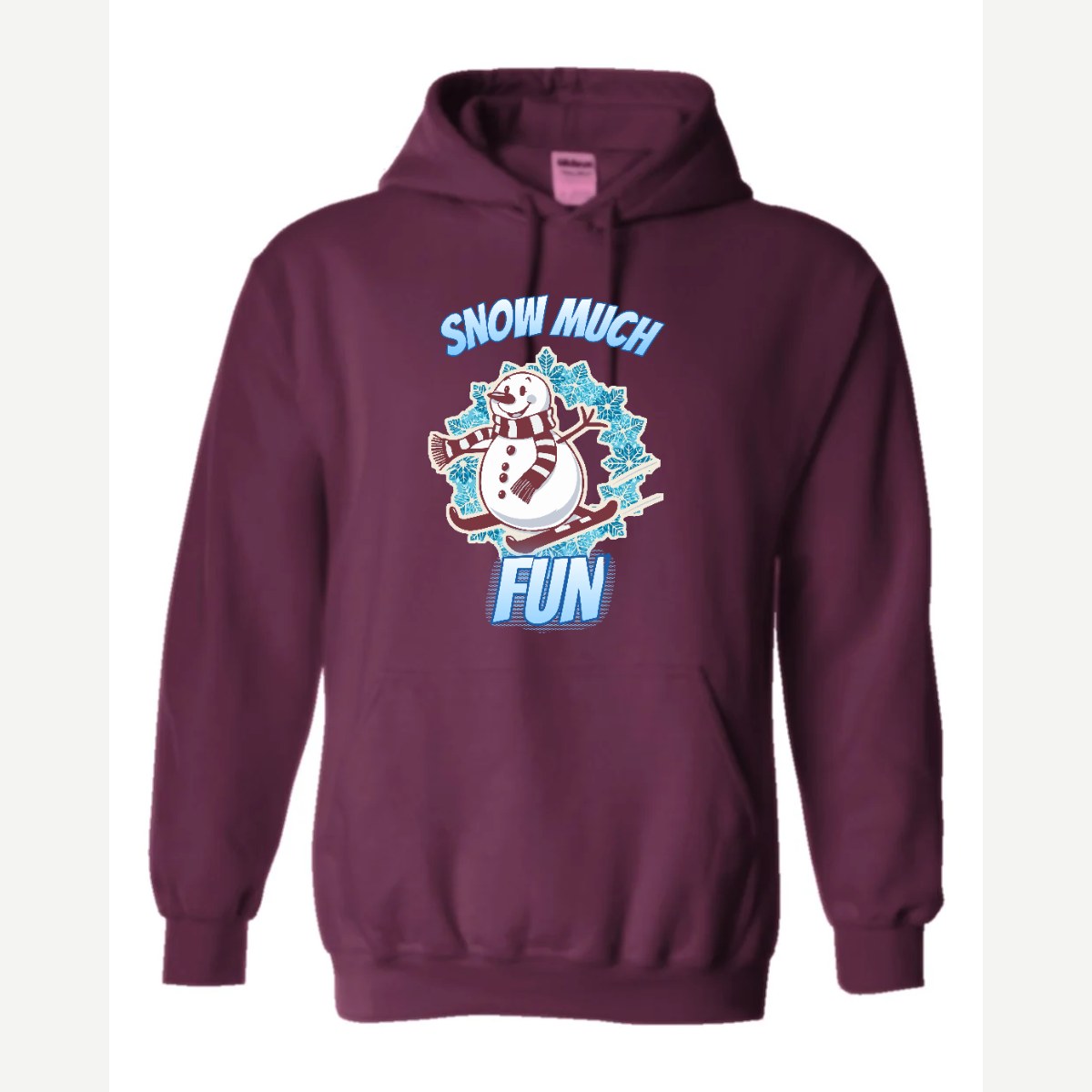 Snow Much Fun — Hoodie / Maroon