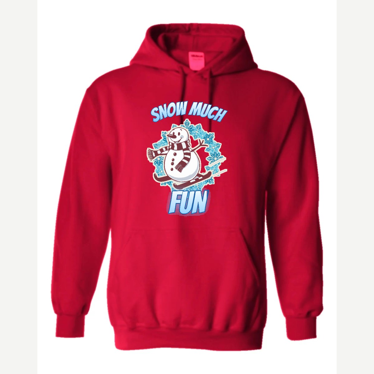 Snow Much Fun — Hoodie / Red
