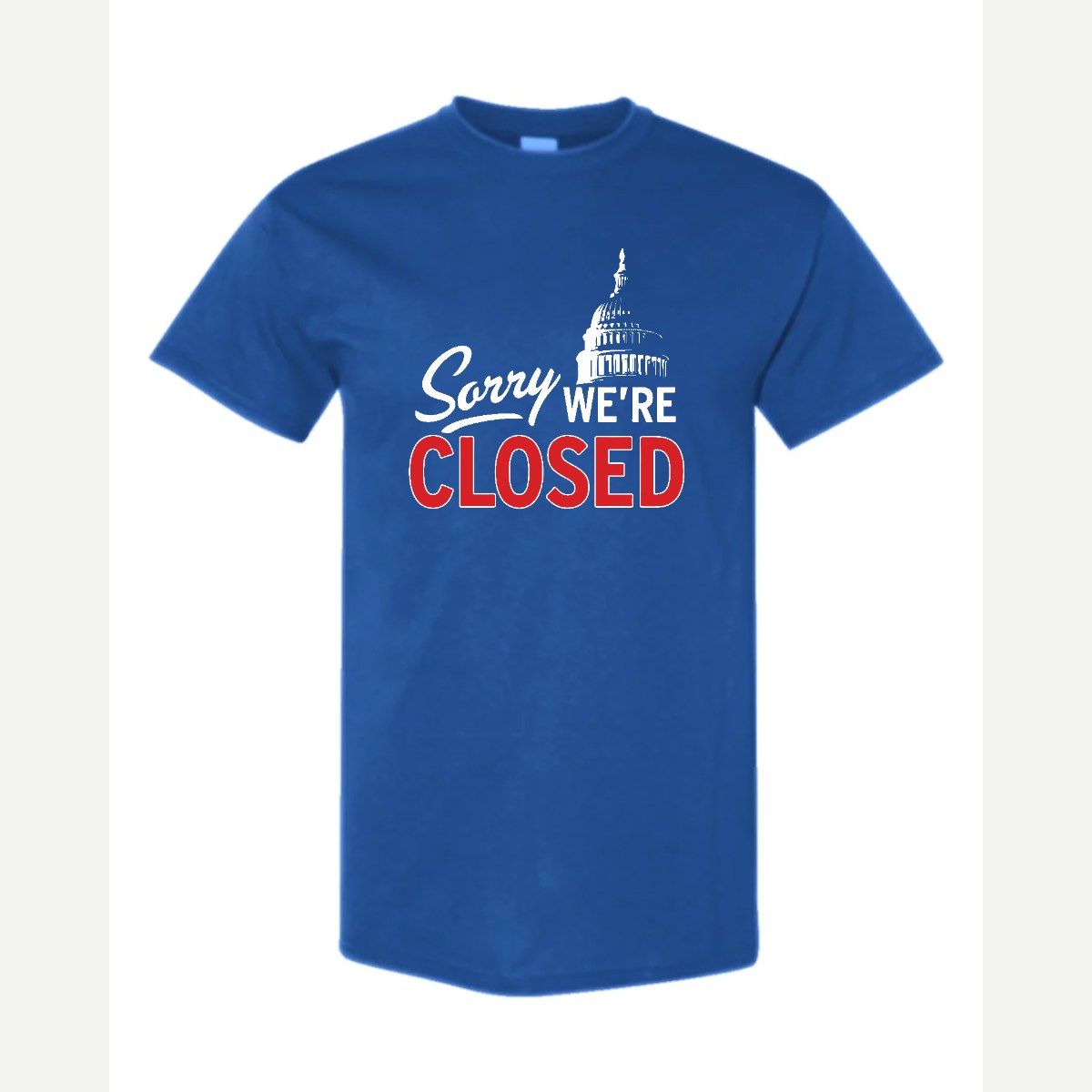 Sorry, We're Closed (Capitol) — Classic Tee / Royal