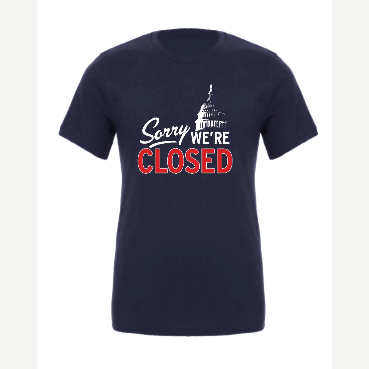 Sorry, We're Closed (Capitol) — Premium Tee / Navy