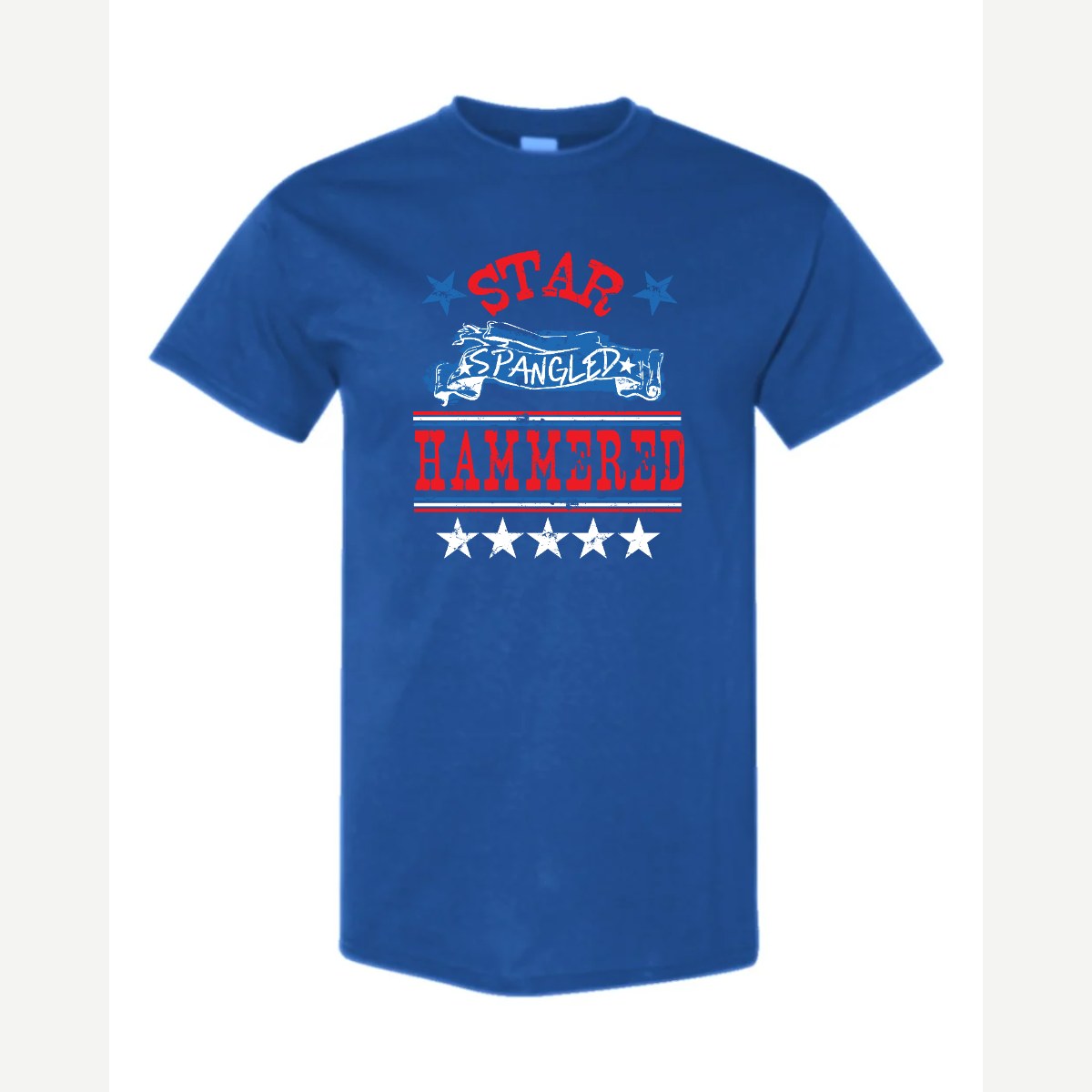 Star Spangled Hammered — Classic Tee / Royal