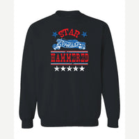Star Spangled Hammered — Crewneck Sweatshirt / Black