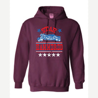 Star Spangled Hammered — Hoodie / Maroon