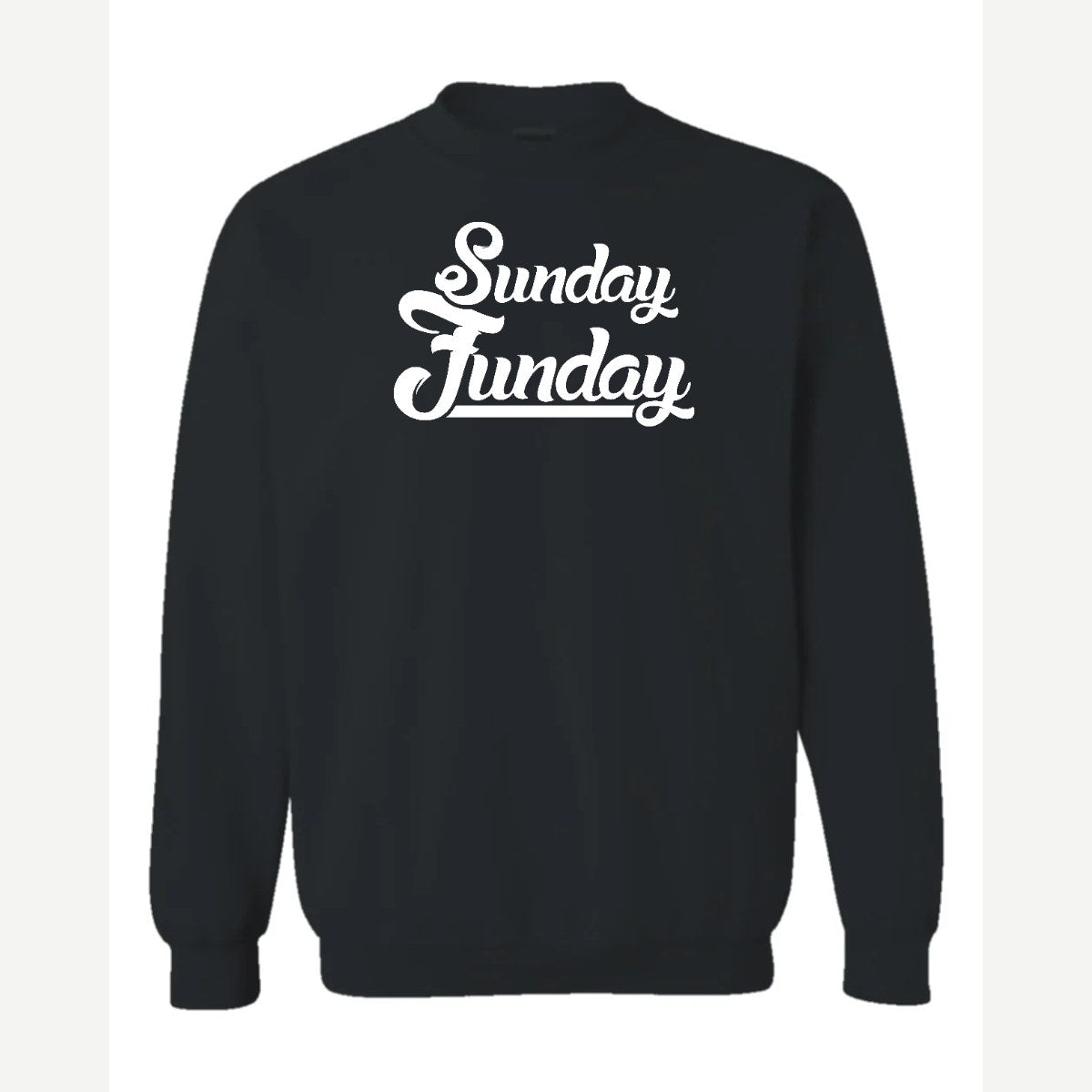 Sunday Funday — Crewneck Sweatshirt / Black