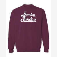 Sunday Funday — Crewneck Sweatshirt / Maroon