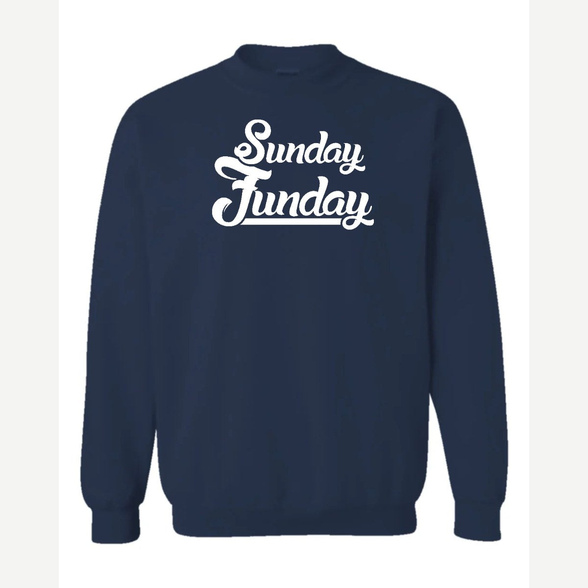 Sunday Funday — Crewneck Sweatshirt / Navy