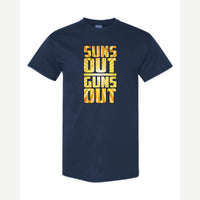 Suns Out Guns Out — Classic Tee / Navy