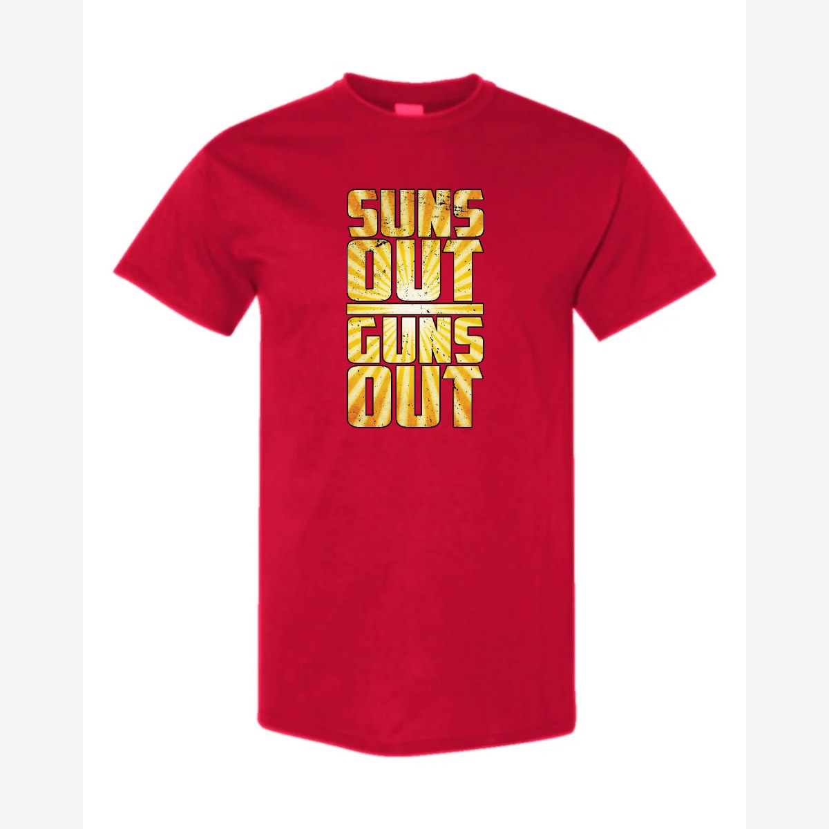 Suns Out Guns Out — Classic Tee / Red