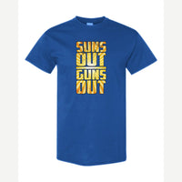 Suns Out Guns Out — Classic Tee / Royal