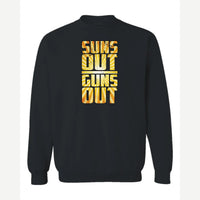 Suns Out Guns Out — Crewneck Sweatshirt / Black