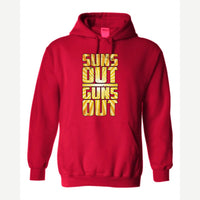 Suns Out Guns Out — Hoodie / Red