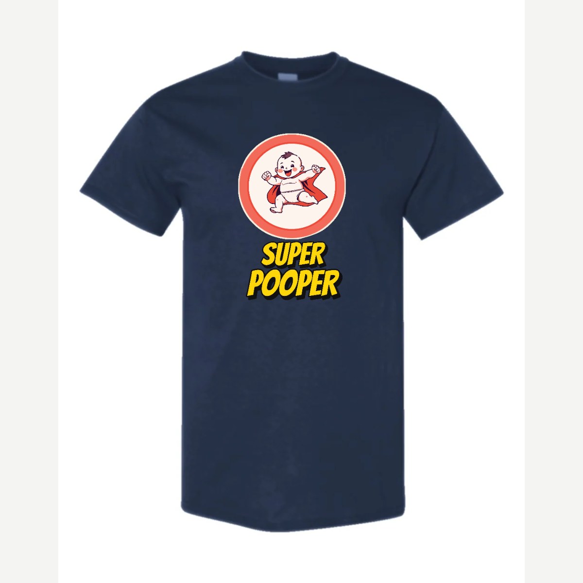 Super Pooper — Classic Tee / Navy