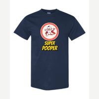 Super Pooper — Classic Tee / Navy