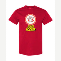 Super Pooper — Classic Tee / Red