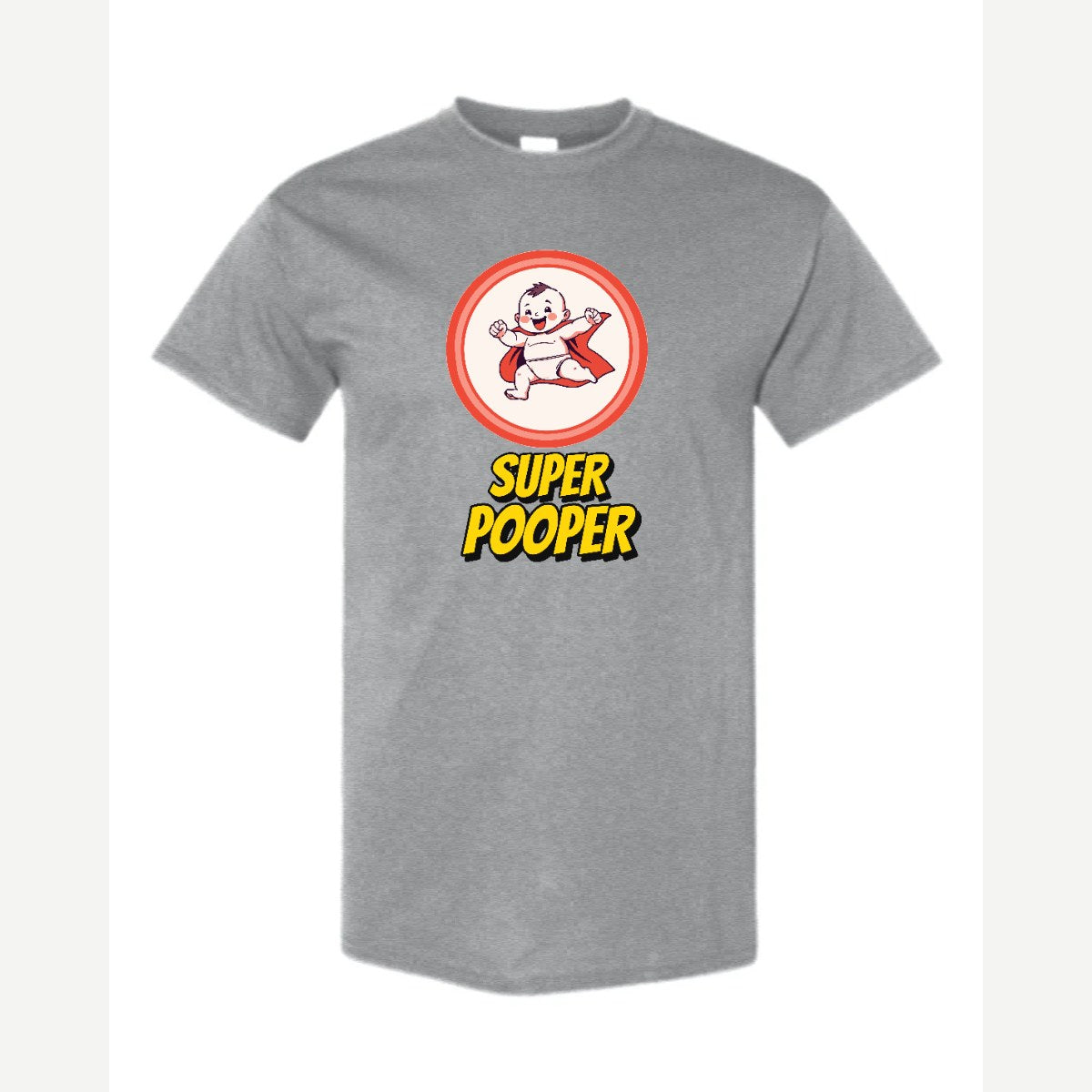 Super Pooper — Classic Tee / Sport Grey