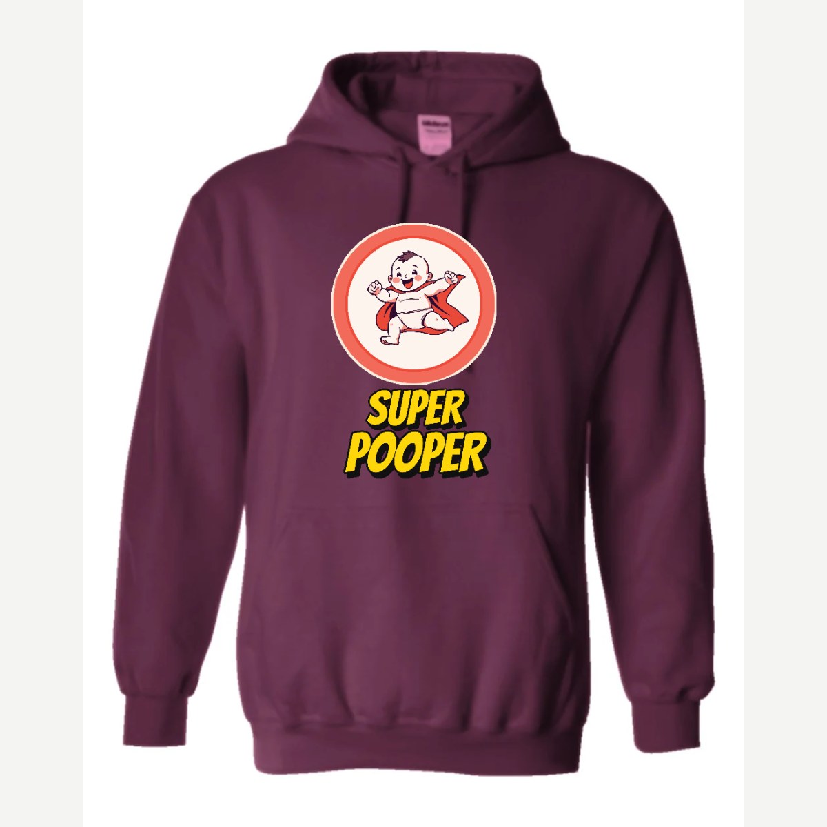 Super Pooper — Hoodie / Maroon
