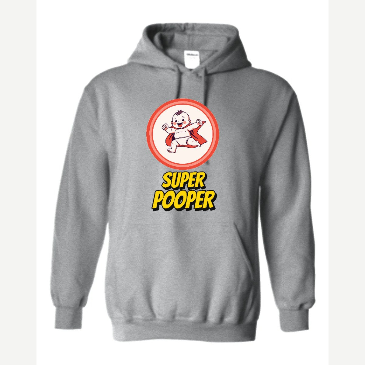 Super Pooper — Hoodie / Sport Grey