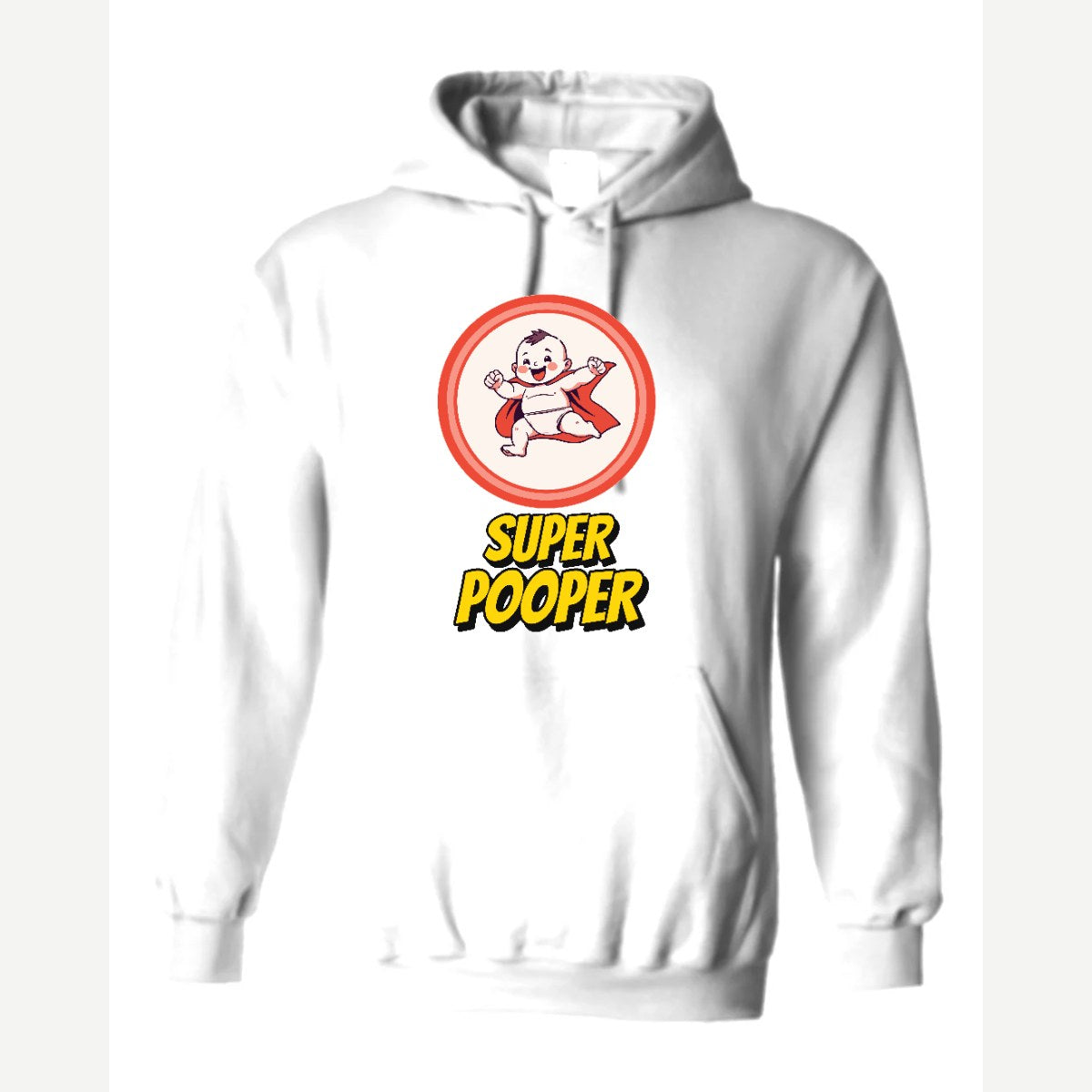Super Pooper — Hoodie / White