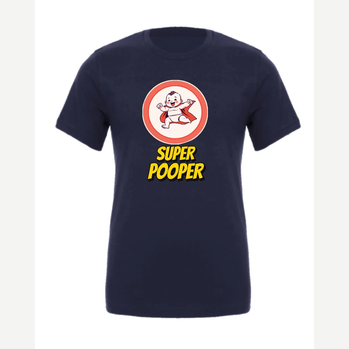 Super Pooper — Premium Tee / Navy