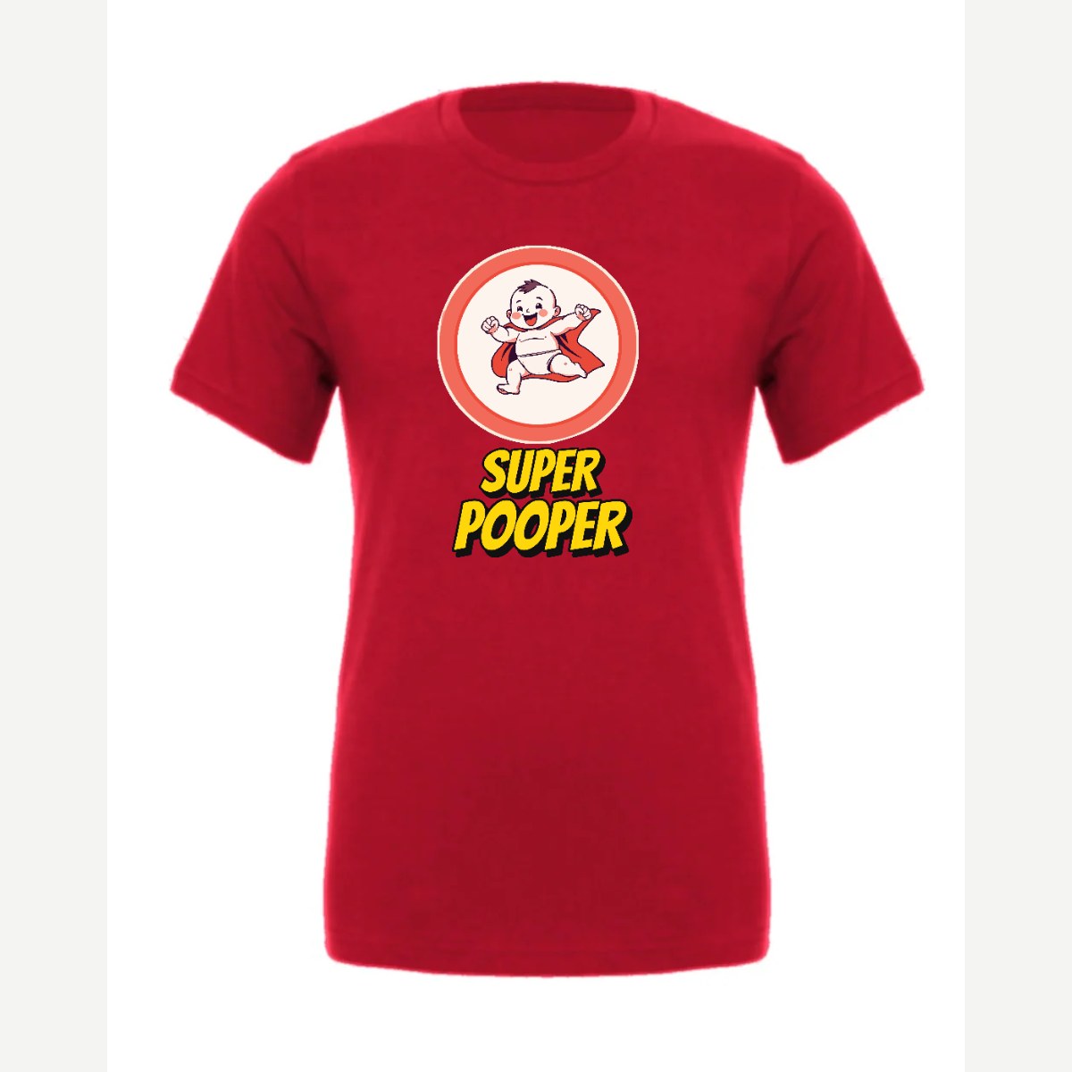 Super Pooper — Premium Tee / Red