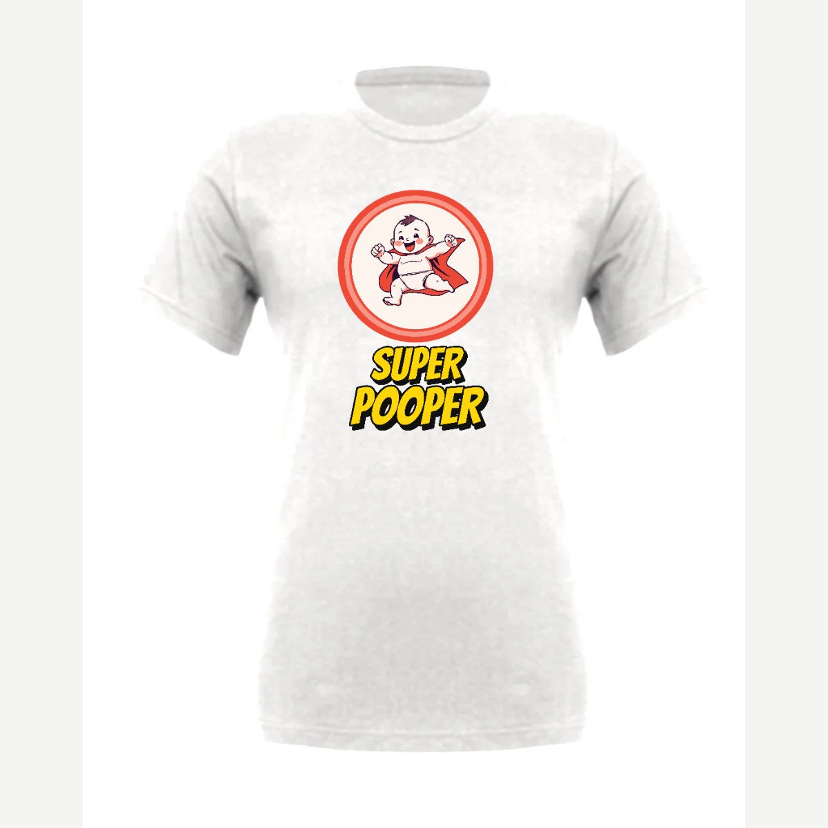 Super Pooper — Premium Tee / White