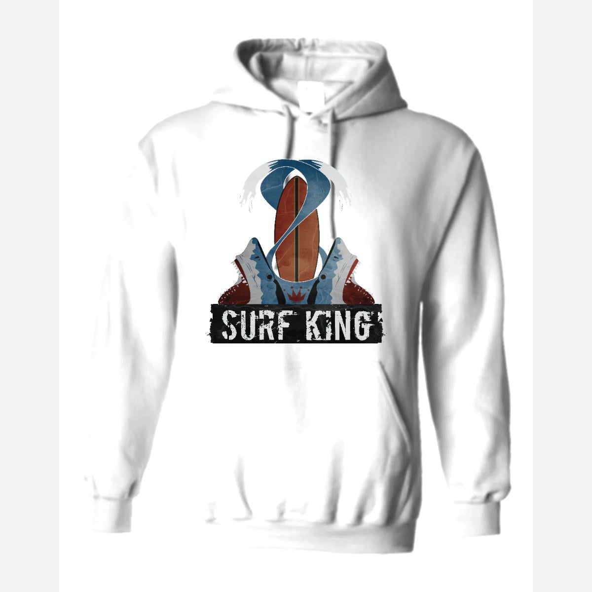 Surf King — Hoodie / White