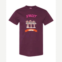 Sweet Crew (Candy Canes) — Classic Tee / Maroon