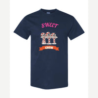 Sweet Crew (Candy Canes) — Classic Tee / Navy