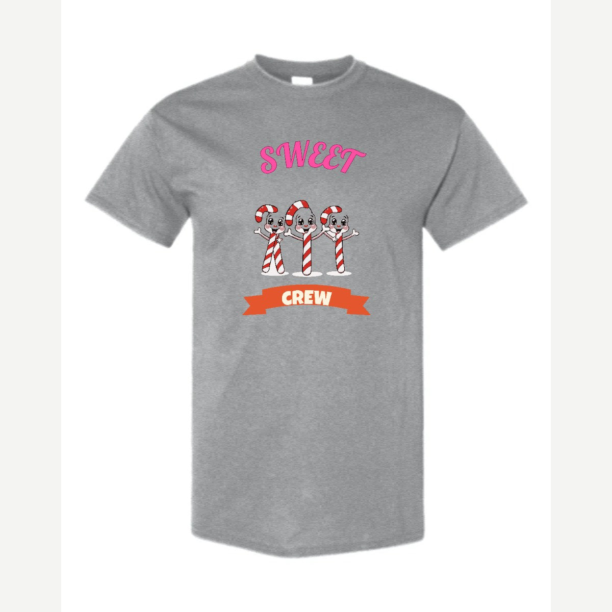 Sweet Crew (Candy Canes) — Classic Tee / Sport Grey