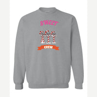 Sweet Crew (Candy Canes) — Crewneck Sweatshirt / Sport Grey