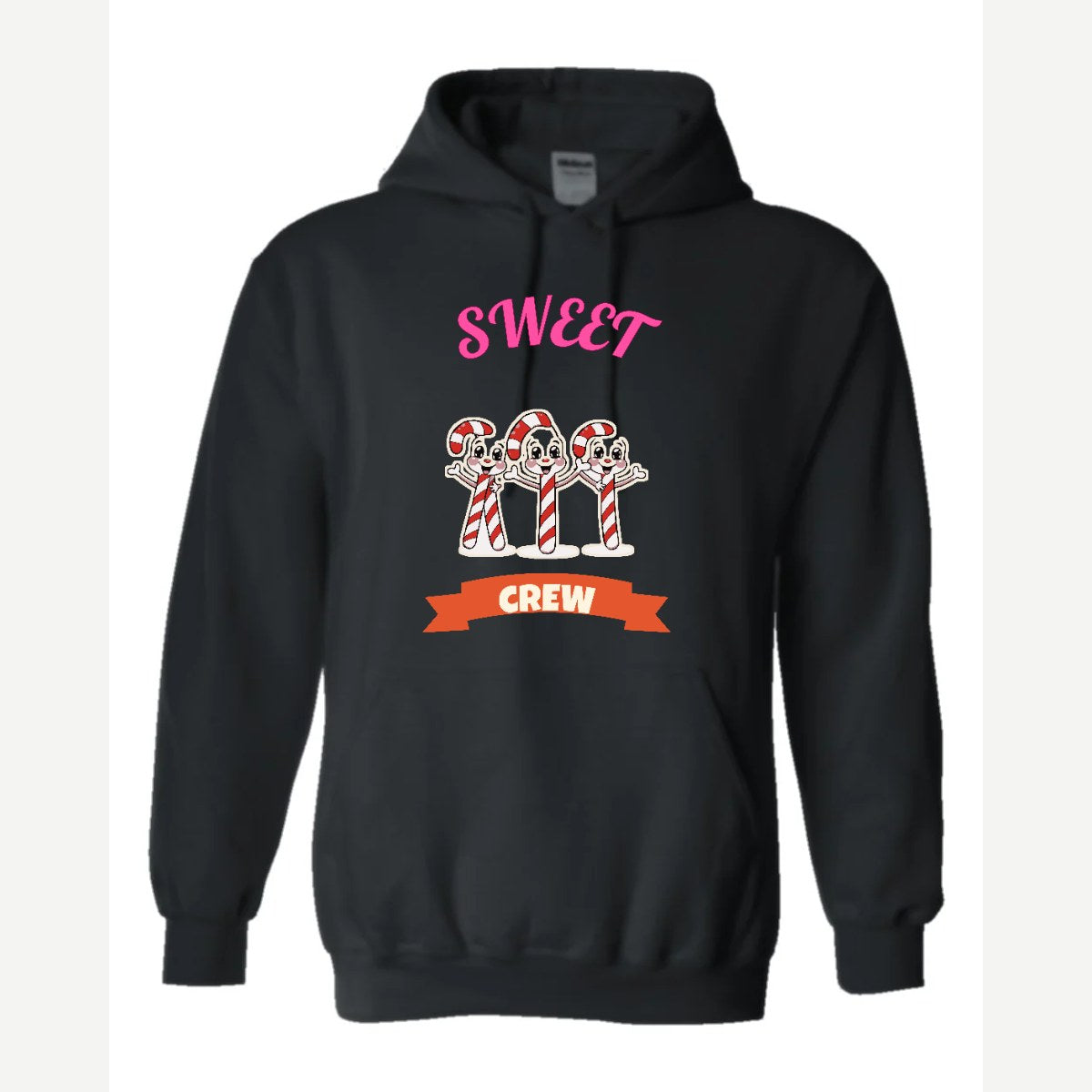 Sweet Crew (Candy Canes) — Hoodie / Black