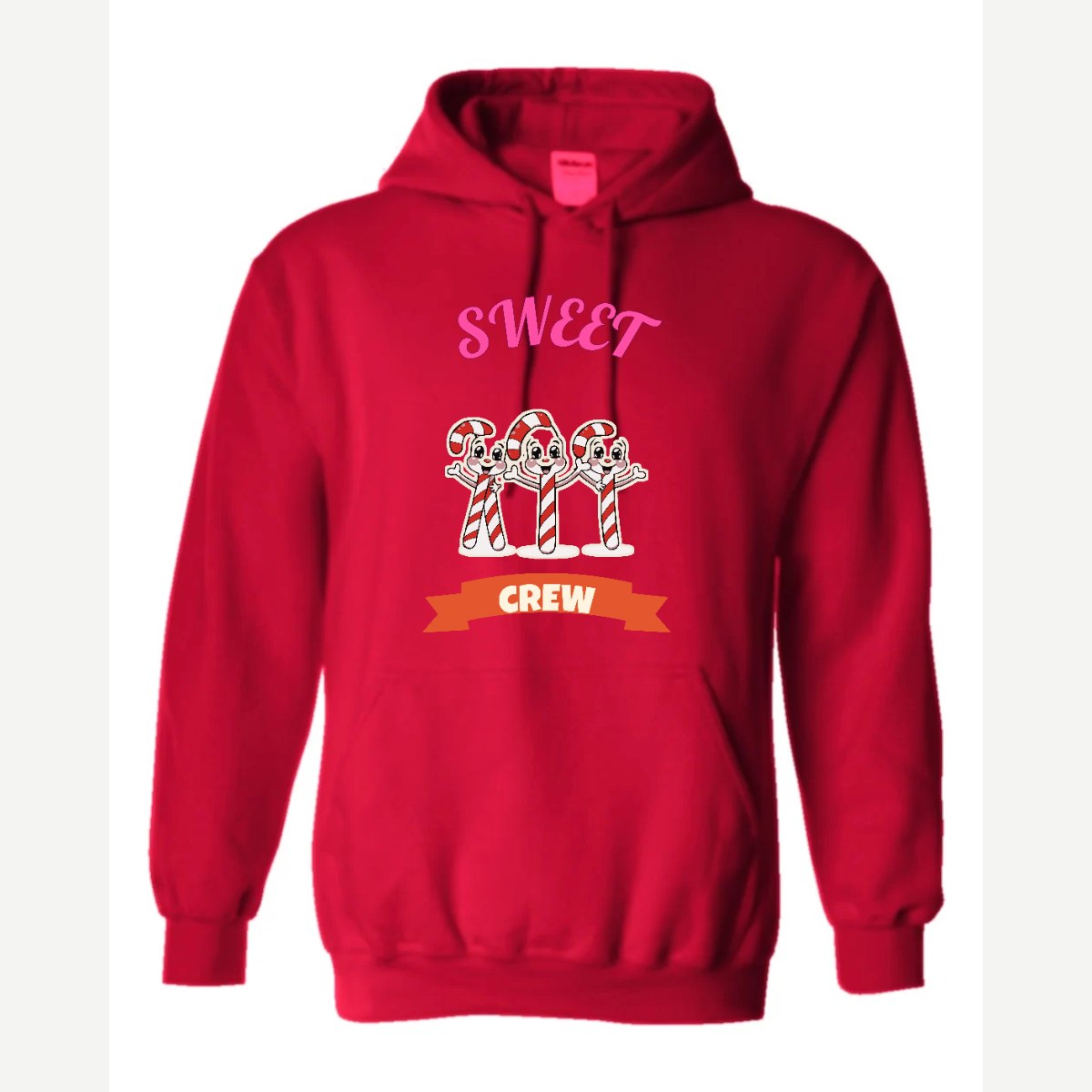 Sweet Crew (Candy Canes) — Hoodie / Red