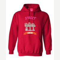 Sweet Crew (Candy Canes) — Hoodie / Red
