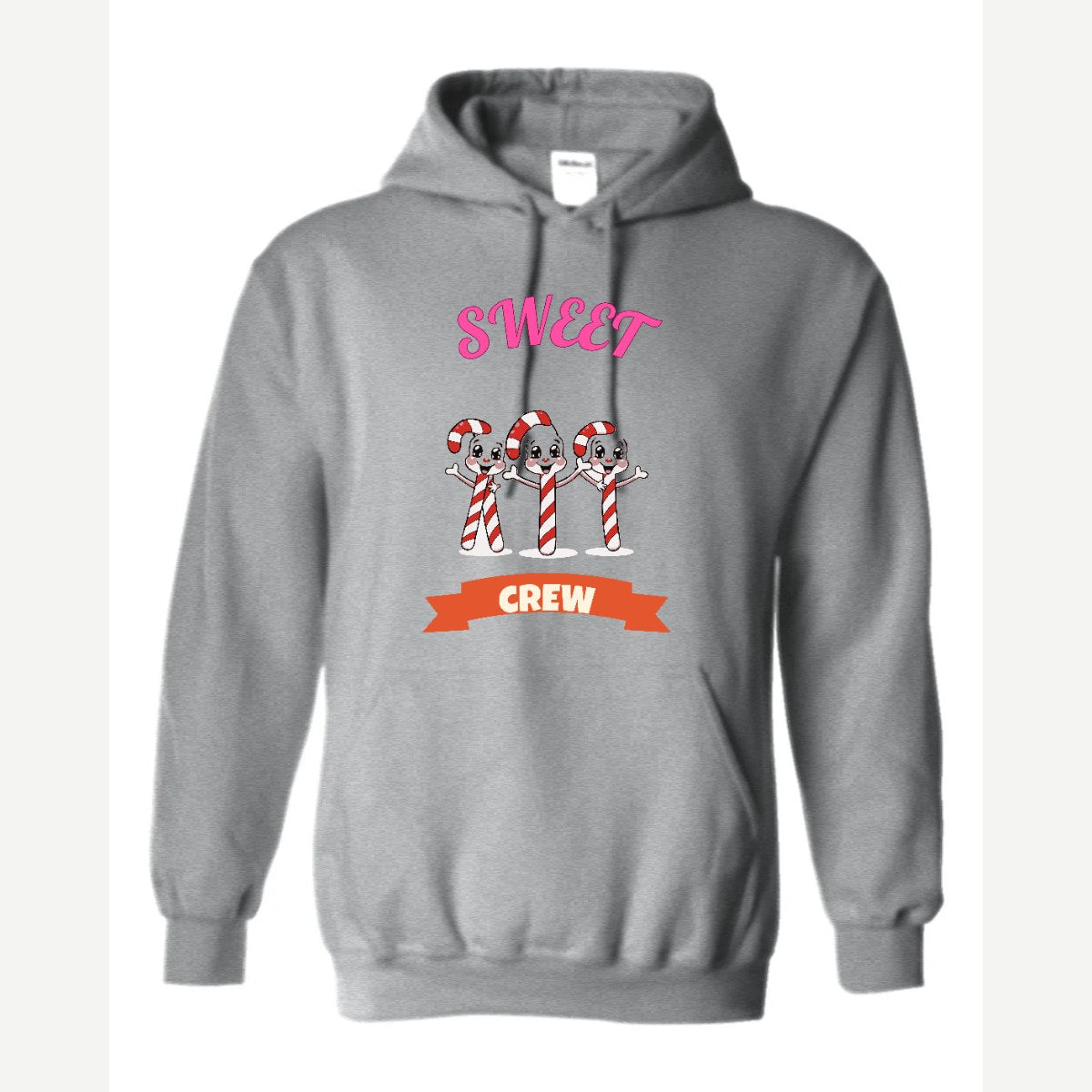 Sweet Crew (Candy Canes) — Hoodie / Sport Grey