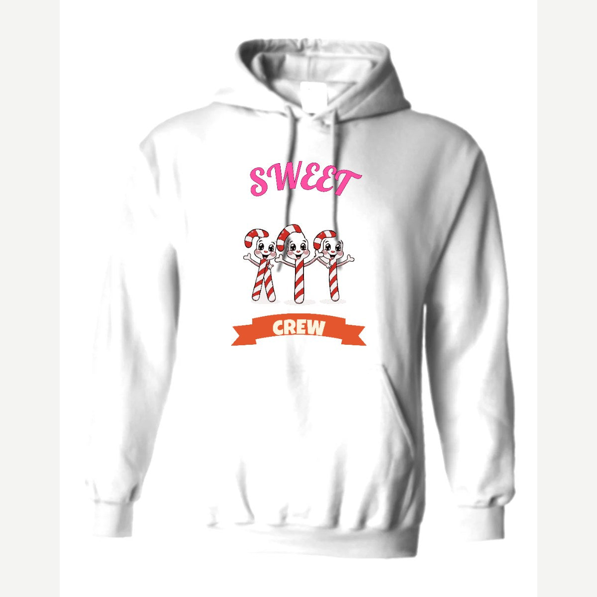 Sweet Crew (Candy Canes) — Hoodie / White