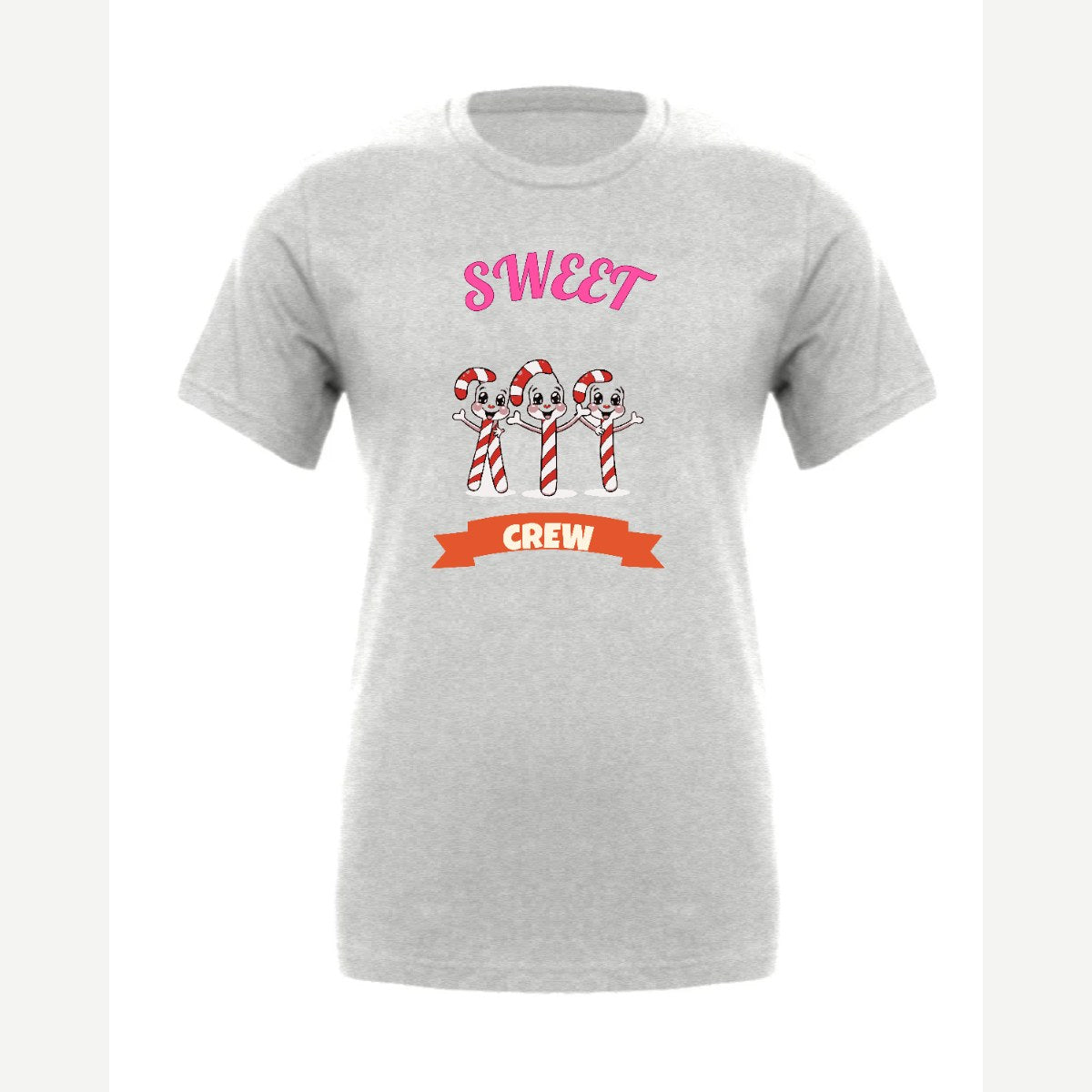 Sweet Crew (Candy Canes) — Premium Tee / Athletic Heather