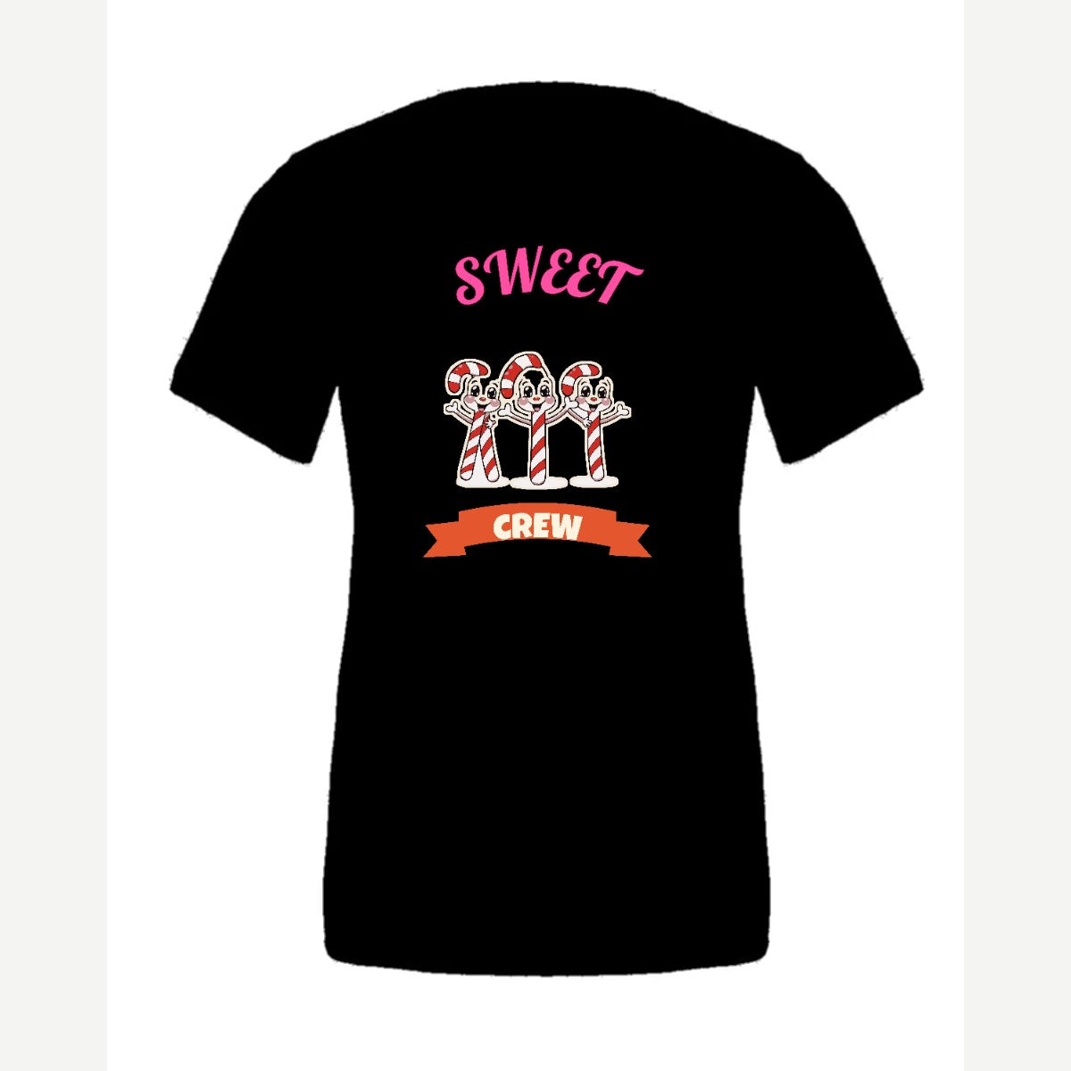 Sweet Crew (Candy Canes) — Premium Tee / Black