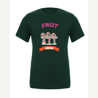 Sweet Crew (Candy Canes) — Premium Tee / Forest
