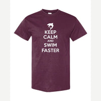 Swim Faster — Classic Tee / Maroon