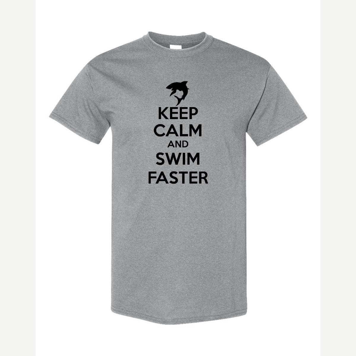 Swim Faster — Classic Tee / Sport Grey