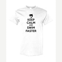 Swim Faster — Classic Tee / White