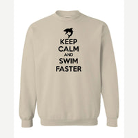 Swim Faster — Crewneck Sweatshirt / Sand