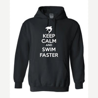 Swim Faster — Hoodie / Black