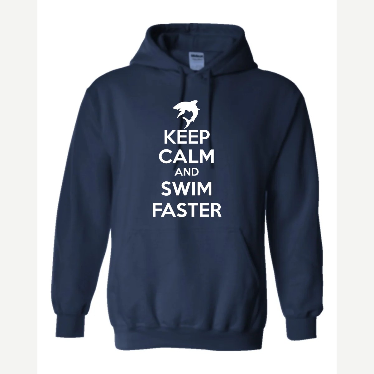 Swim Faster — Hoodie / Navy